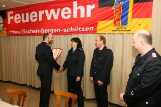 Ehrung für 25 Jahre aktiven Feuerwehrdienst