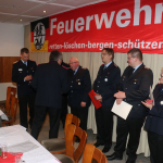 Brandabschnittsleiter Horst Holderith bei den Beförderungen