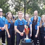 3. Platz und schnellste Gruppe beim B-Schlauchwechsel