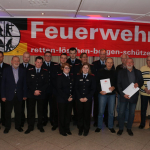 Geehrte der Fördermitglieder und beförderte aktive Kameraden