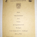 ... mit Urkunde!